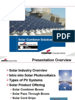 Solar Combiner Box Training