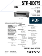 Service Manual: STR-DE675