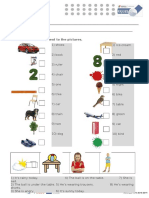 Ficha Diagnóstica Ingles 3º Ano