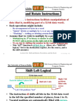 Shift and Rotate Instructions Facilitate Manipulations of