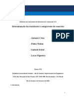 Relatório de Compressão Da Pasta de Cimento - Laboratório de Materiais de Construção (ENG1213 - PUC-Rio)