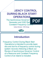 Frequency Control During Black Start Operations