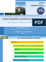 Centers of Excellence and Centers of Development