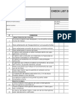 Check List de Tableros Eléctricos de 440 V