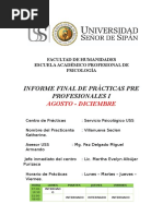 Informe Final Servicio Psicolgico