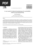 A Cost Model of Industrial Maintenance For Profitability Analysis and Benchmarking PDF