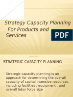 Strategy Capacity Planning For Products and Services