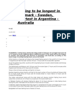 Fasting To Be Longest in Denmark