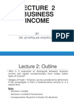 Business Income: BY DR Jeyapalan Kasipillai