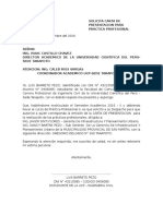 Solicita Carta de Presentacion para Práctica Profesional