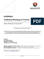 City of Greater Bendigo Council Meeting Agenda October 12 2016