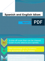 Spanish and English Idiom