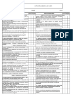 Formato Inspección Ambiental de Campo