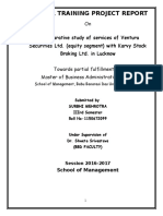 A Comparative Study of Ventura Securities LTD Equity Segment With Other Stock Broking Firms in Lucunow