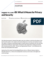 Apple vs. The FBI: What It Means For Privacy and Security - Knowledge@Wharton