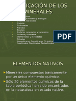 Clasificacion de Los Minerales