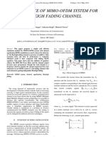 Performance of Mimo-Ofdm System For Rayleigh Fading Channel: Pallavi Bhatnagar, Jaikaran Singh, Mukesh Tiwari