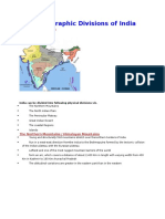 India Map Physiographic Divisions of India