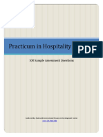 Questions For Practicum in Hospitality Services