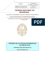 Informe de Flotación