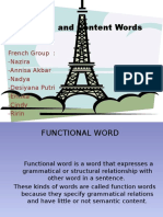 Function and Content Words