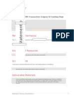 Civicsmart: SOW 1 For PEMS Transaction Enquiry & Landing Page