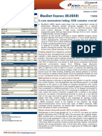 Bluedart Express (Bludar) : E-Com Momentum Fading B2B Remains Crucial