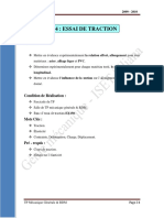 TP 4 Essai de Traction PDF