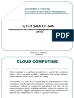 By:Prof - Sameer Jain: Information Technology & Information System For Construction Management