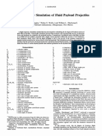 Flight Trajectory Simulation of Fluid Payload Projectiles