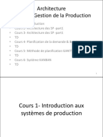 Cours 1 - Introduction Aux Systèmes de Production