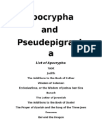 Apocrypha and Pseudepigrapha