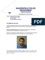 Bakersfield Police Department: Press Release