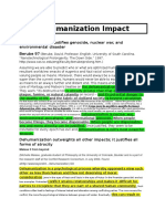 Dehumanization Impact: Dehumanization Justifies Genocide, Nuclear War, and Environmental Disaster Berube 97