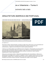 Arquitetura Barroca em Portugal - Arquitetura e Urbanismo