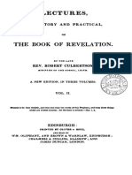 1826 - Lectures On The Book of Revelation (Rev. Robert Culbertson)