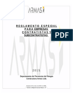 pdr.004 Reglamento Especial para Empresas Contratistas y Sub Contratista de Empresas Armas Ltda.