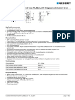 Product Data Sheet: Geberit Duofix Element For Wall-Hung WC, 82 CM, With Omega Concealed Cistern 12 CM