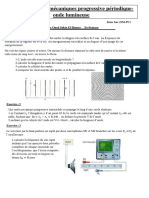 TD Onde Périodique - Onde Lumineuse