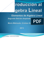 Matiauda Mario (2013) - INTRODUCCIÓN AL ALGEBRA LINEAL V 26 1-03-13 PDF