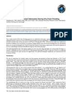 OTC 19787 Oil Recovery and Surfactant Adsorption During CO - Foam Flooding