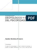 Código Deotológico y Ético Del Psicopedagogo