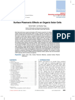 Surface Plasmon Effects On Organic Solar Cells