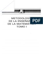 Metodología de La Enseñanza de La Matemática Tomo I