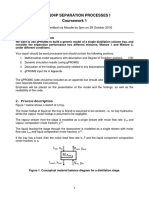 Ceng204P Separation Processes I Coursework 1: 1. Problem Description