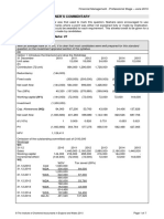 Financial Management June 2010 Marks Plan