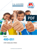 Pass4sure 400-051 - CCIE Collaboration Written, 100% Money Back Guarantee