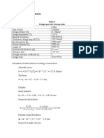 Storage Tank Design Calculation