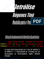 QUIMICA - Eletrolise para A Parcial