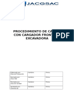 Procedimiento de Cargio Con Cargador Frontal y Excavadora Con Logo